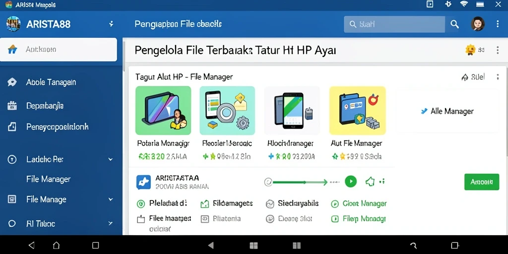 Tampilan antarmuka ARISTA88 yang bersih dan fungsional untuk pengelolaan file.