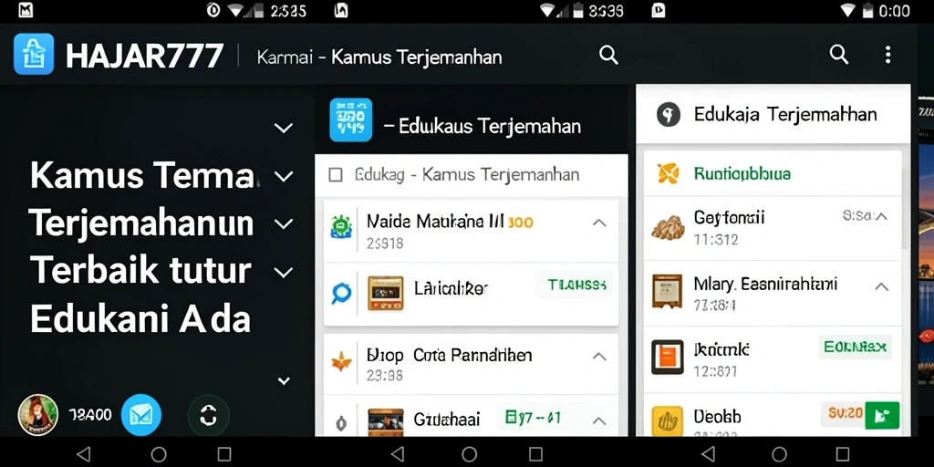 Tampilan antarmuka HAJAR777 yang modern dan fungsional.