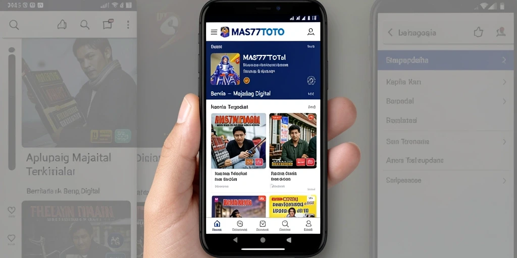 Antarmuka pengguna aplikasi MAS77TOTO yang menarik dan informatif.
