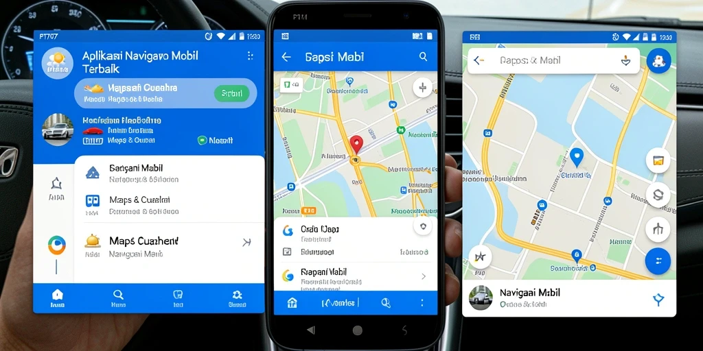 Antarmuka PT707 yang intuitif dan informatif untuk Navigasi Mobil.