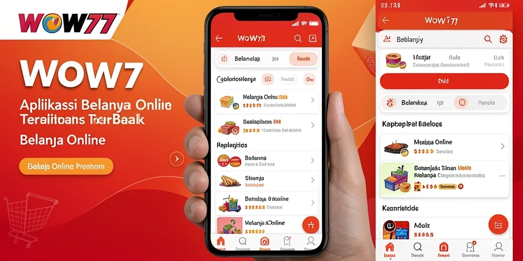Tampilan antarmuka aplikasi WOW77 yang menarik dan mudah digunakan.