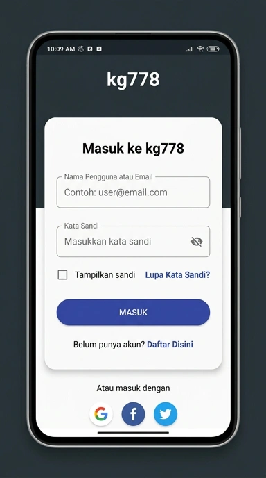Cara Mudah Masuk Akun kg778 di Android