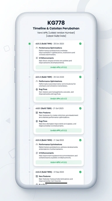 Riwayat Versi kg778 untuk Pengguna Android